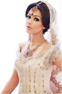 Bridal look with Sequined dress